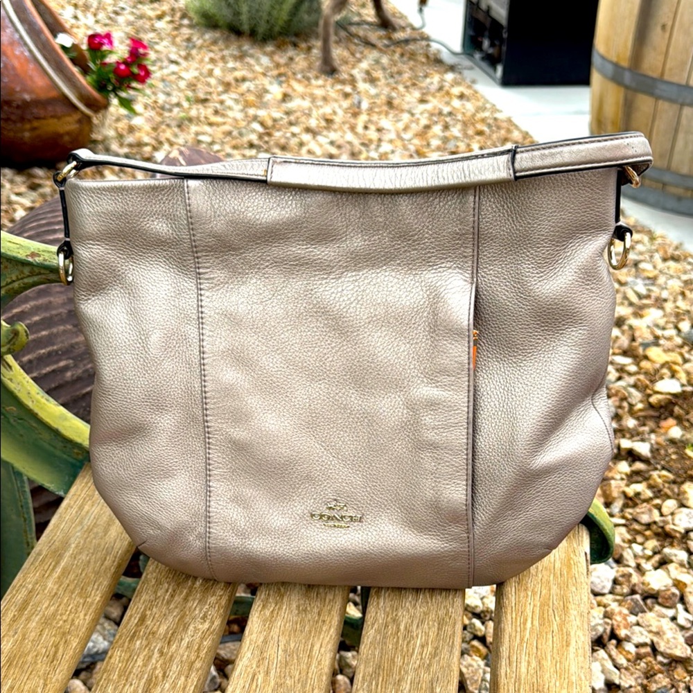 Coach Silver Leather Women's Bag